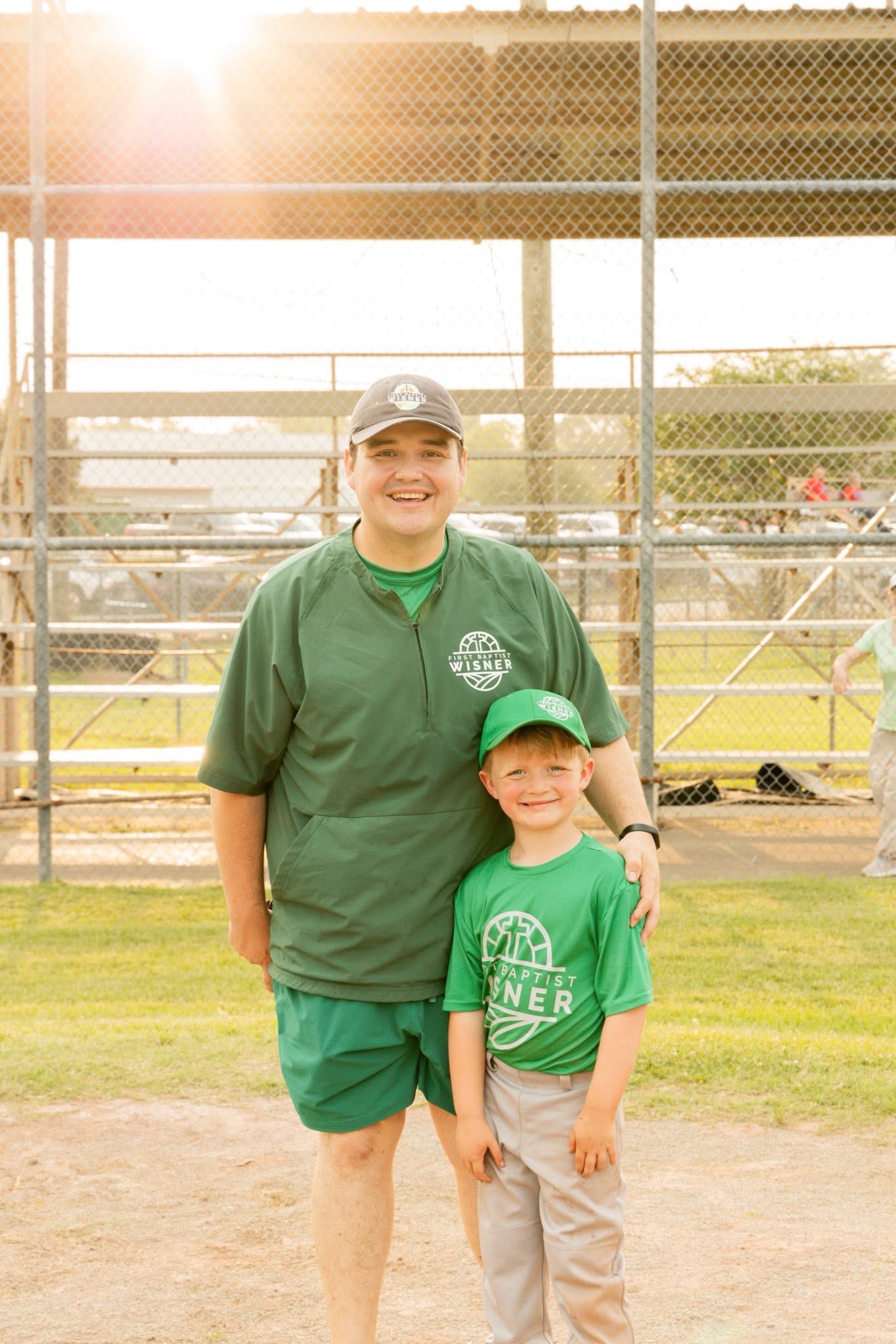 Garrison and Graham at the ballfield