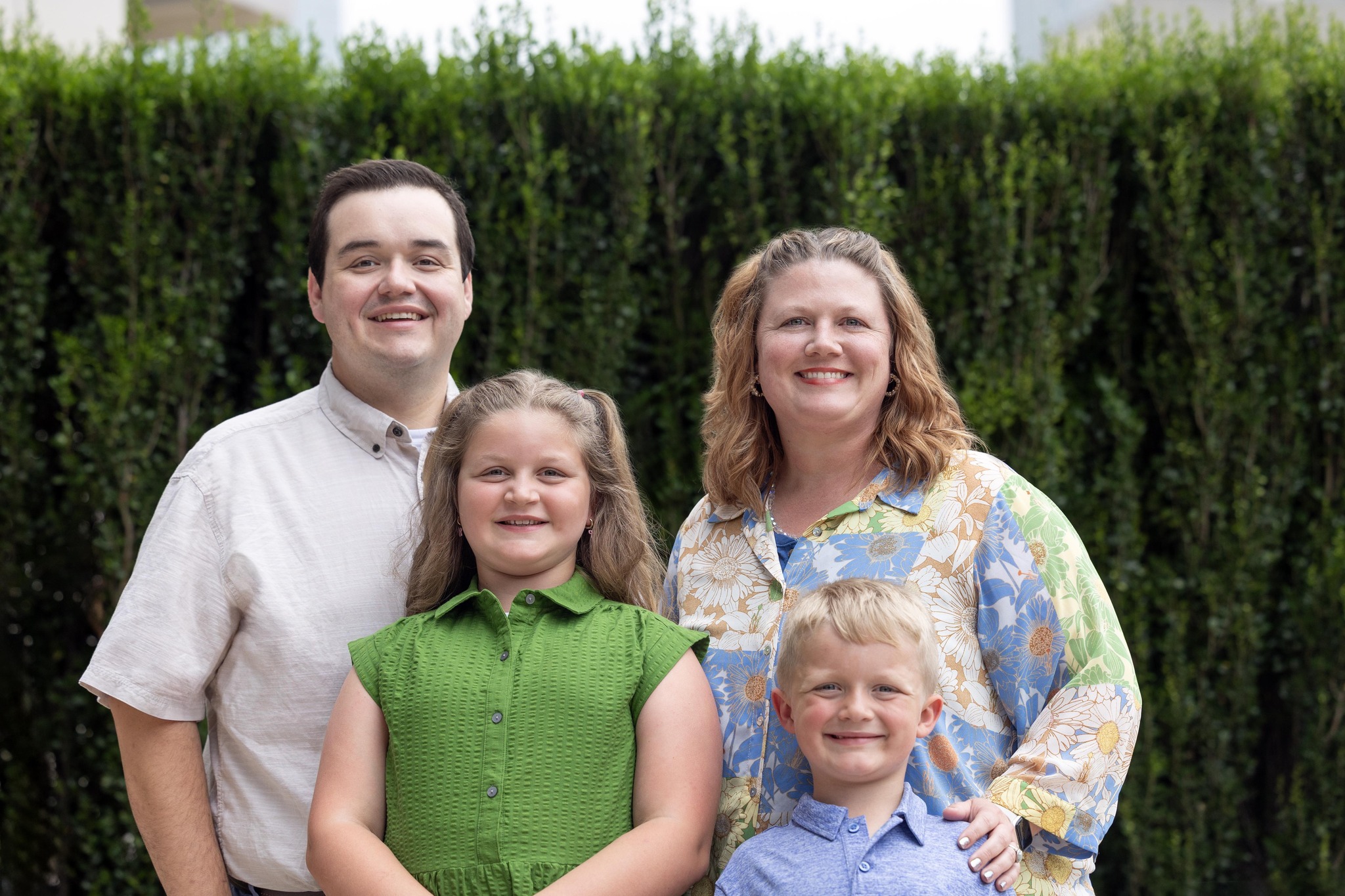 Garrison Griffith with his wife Braiden and children Eleanor and Graham